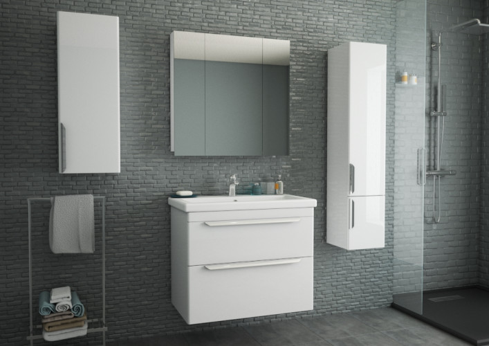 Тумба OWL 1975 Vind stor 80, белый лак