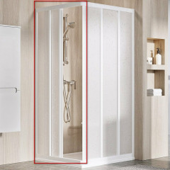 Душевая дверь Ravak раздвижная 80х198, толщина полотна 6мм универсальная, цвет профиля белый