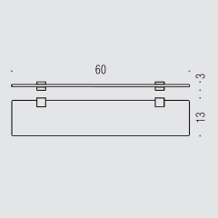 Стеклянная полка Colombo Design Lulu B6216