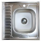 Мойка кухонная 60*60 чаша справа (без сифона) Vladiks V-403