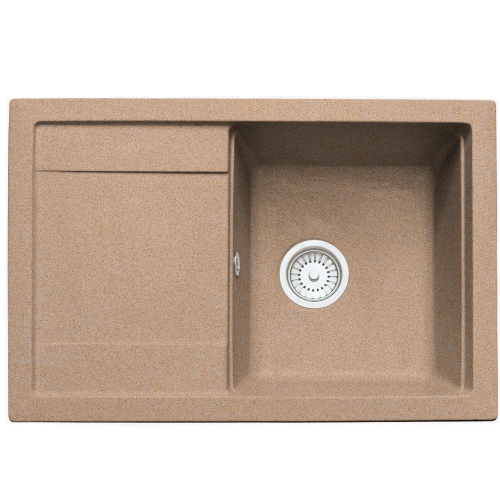 Кухонная мойка Formastone FostoGran FG 74-49, прямоугольная с крылом, дюна