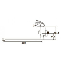 Смеситель для ванны с душем KAISER Nova (23055В)