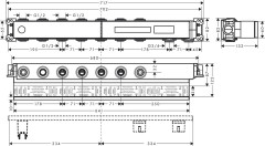 Скрытая часть для Hansgrohe RainSelect с 5 кнопками (15313180)
