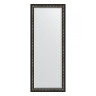 Зеркало напольное с фацетом EVOFORM в багетной раме чёрный ардеко, 80х199 см, BY 6108