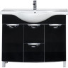 Тумба с раковиной Aquanet Асти 105 б/к черный