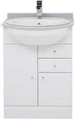 Тумба с раковиной Aquanet Марсель 60 белый (серый)