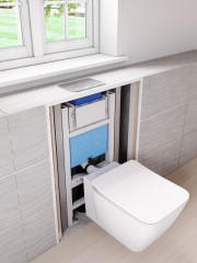 Кнопка смыва Ideal Standard Oleas 24.1х0.8х16.5 для инсталляции, пластик, цвет Хром матовый (R0123JG)