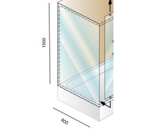 Душевая стенка Kolpa San Q line TS 80