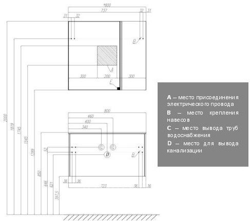 Зеркальный шкаф Акватон Ондина 80