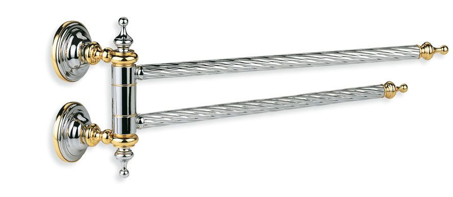 Stil Haus Giunone, полотенцедержатель двойной поворотный, цвет золото
