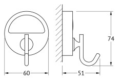 Крючок (хром) (FBS) LUX 001
