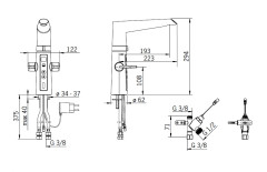 2727F Optima Смеситель для кухни с клапаном