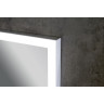 Xpertials ETNA, прямоугольное зеркало 120х80 см c LED подсветкой: датчик вкл/выкл подсветки с диммером и датчик антизапотевания, профиль матовый хром