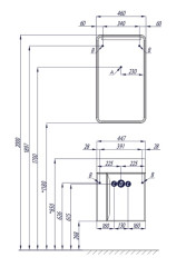 Тумба под раковину AQUATON Вита подвесная, белый ясень (1A221401VTD70)