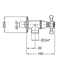 Кран Bugnatese Lady 956