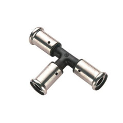 Тройник равнопроходный, ПВДФ пресс, 26x26x26, HENCO