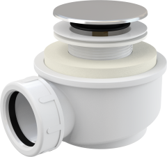 Сифон для душевого поддона Alcadrain хром (A476)