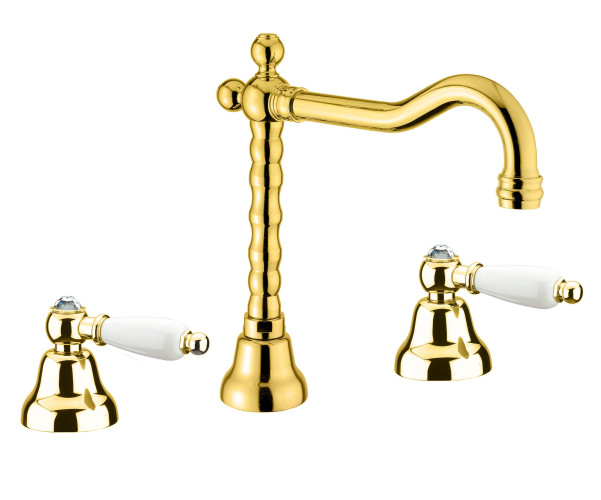 Смеситель для раковины Fiore COLONIALE SKY (SWAROVSKI®) 03OO0637, золото