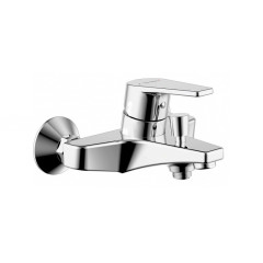 Смеситель для ванны Bravat Line, короткий излив со шлангом и лейкой, хром (F65299C-B-RUS)