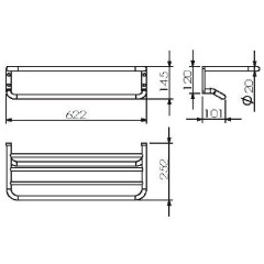 Полка для полотенец Langberger 28003A
