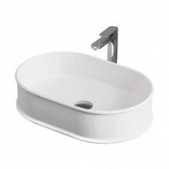 Раковина Artceram Atelier 600*400*150 отверстия для смесителя-отсутствуют белый матовый