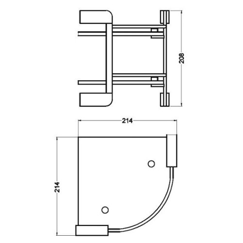 Угловая полка Schein Allom 2212B