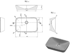 Раковина накладная Ravak Ceramic 60х40х12 керамика, цвет Белый (XJX01160002)