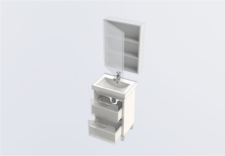 Мебель для ванной Aquanet Гретта 50 светлый дуб