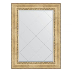 Зеркало настенное с гравировкой EVOFORM в багетной раме состаренное серебро с орнаментом, 82х110 см, BY 4213