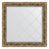 Зеркало настенное с гравировкой EVOFORM в багетной раме фреска, 86х86 см, BY 4313