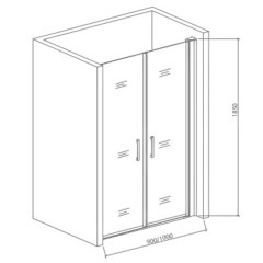 Душевая дверь Good Door Mokka SD 90