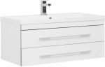 Тумба с раковиной Aquanet Верона NEW 100 белый (подвесная 2 ящика)