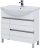 Тумба с раковиной Aquanet Доминика 90 R белый (раковина Эльбрус)