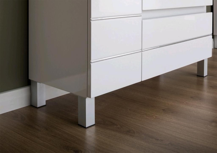 Тумба с раковиной Aquanet Доминика 90 R белый (раковина Эльбрус)