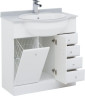 Тумба с раковиной Aquanet Марсель 80 б/к белый