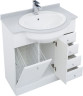 Тумба с раковиной Aquanet Марсель 80 б/к белый