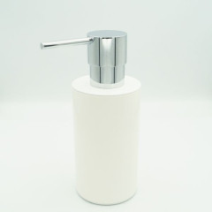 Stil Haus Hashi, настольный металлический дозатор, цвет белый матовый, цвет помпы хром