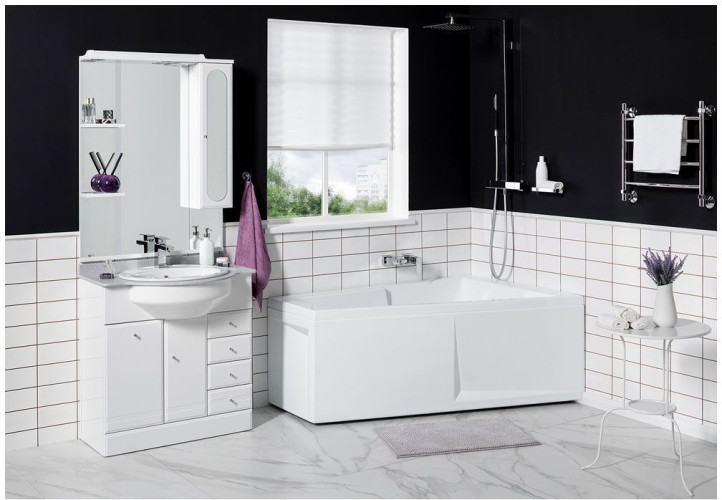 Зеркало-шкаф Aquanet Марсель 80 белый