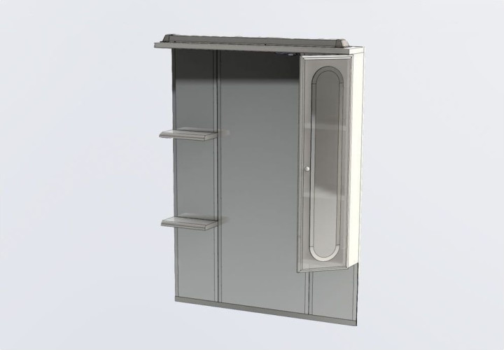 Зеркало-шкаф Aquanet Марсель 80 белый