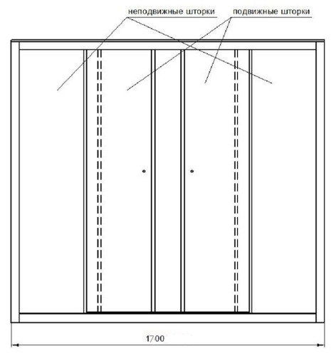Шторка на ванну  Radomir Ларедо