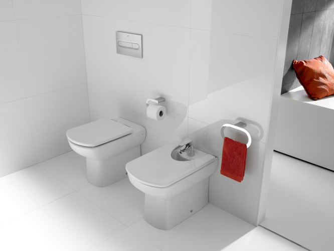 Чаша унитаза Roca DAMA SENSO COMPACTO, приставная для высокорасполагающегося бачка (7.3475.1.700.0)