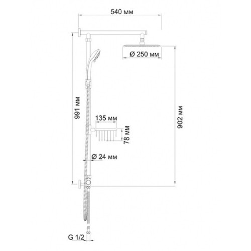 Душевая стойка WasserKRAFT A038