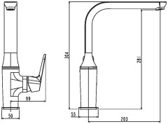 Смеситель Esko New York NY 519