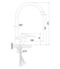 Смеситель Rossinka B35-23