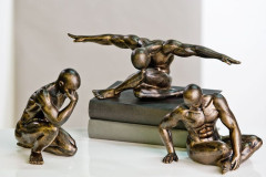 Casablanca, комплект из 3-х фигурок &quot;Воркаут&quot;, цвет бронза (продаются комплектом)