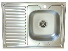 Мойка кухонная 60*80 чаша справа (без сифона) Vladiks V-401