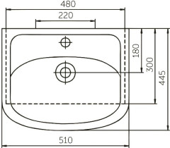Тумба для комплекта Francesca Доминго 50 белый (2 дв)