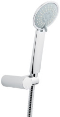 Emmevi, ручной душ 139: лейка, шланг, крепеж, цвет хром