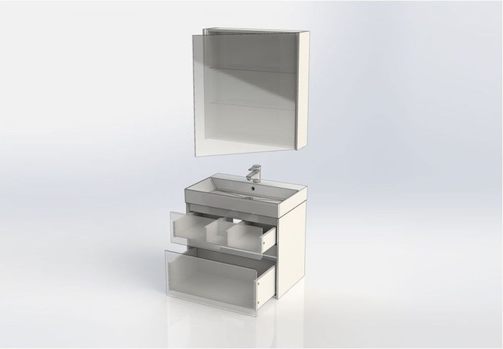 Мебель для ванной Aquanet Бруклин 70 белый