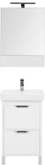 Мебель для ванной Aquanet Гретта 55 New белый (2 ящика)